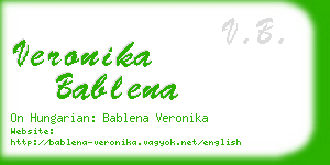 veronika bablena business card